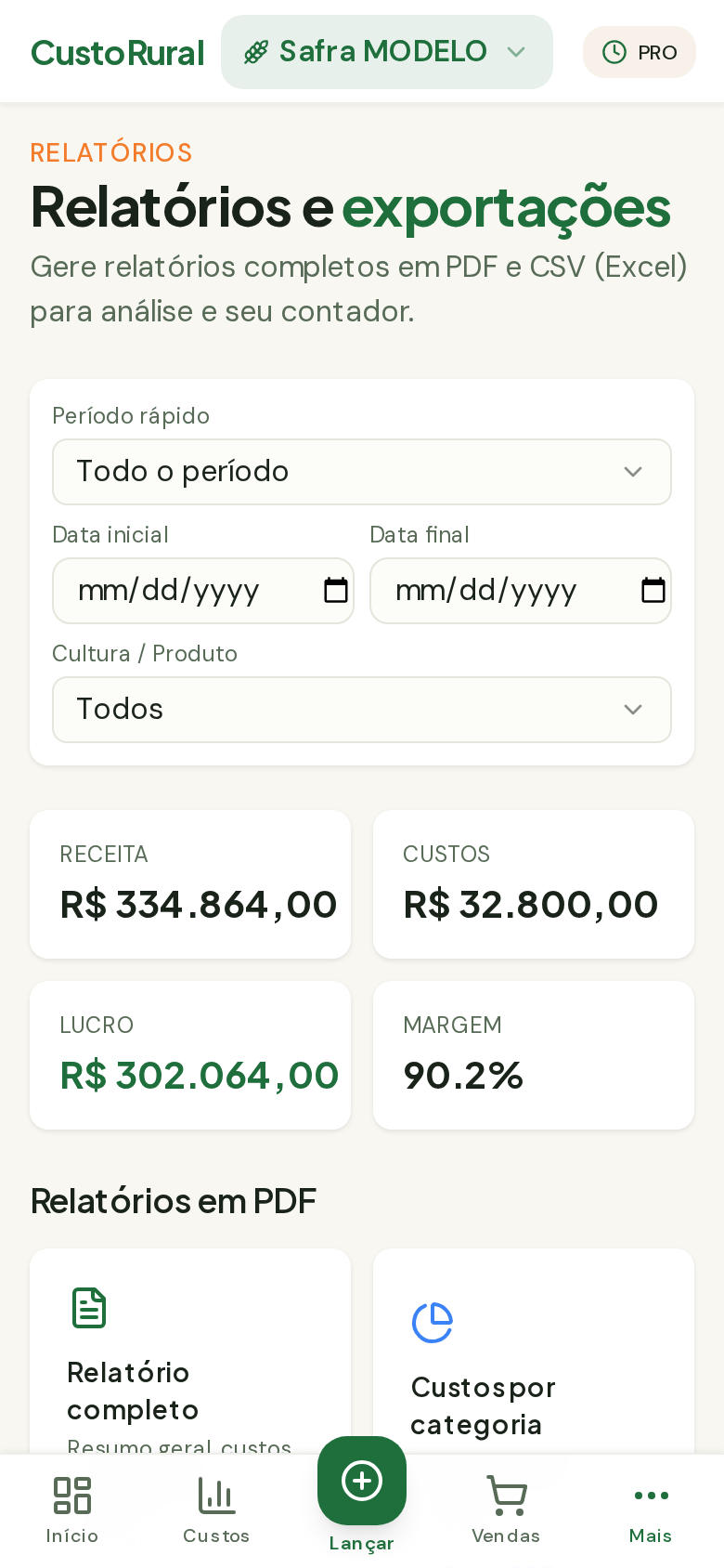 Relatórios